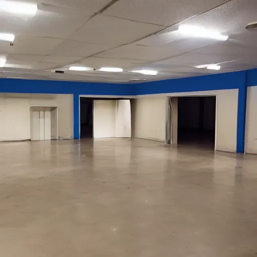 Image similar to the backrooms are empty