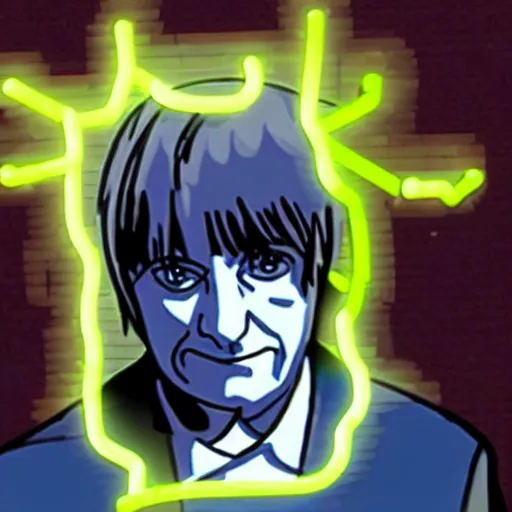 Prompt: mark e smith in neon genesis evangelism