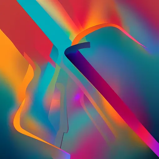 Image similar to an iridescent poster of colorful abstract art, muted colors, behance gd, rich color pallete