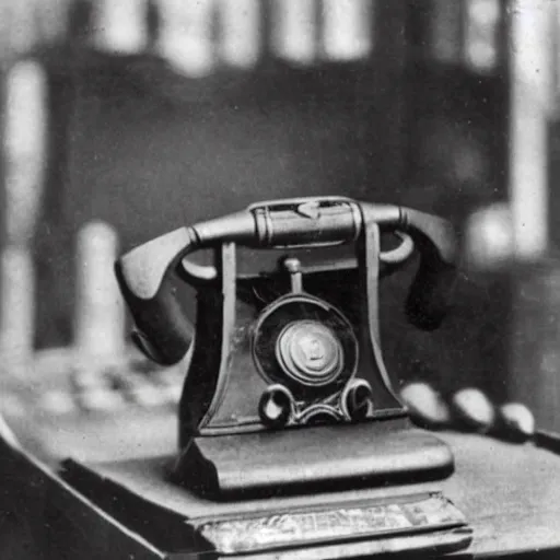 Image similar to an early 1900s photo of an iphone