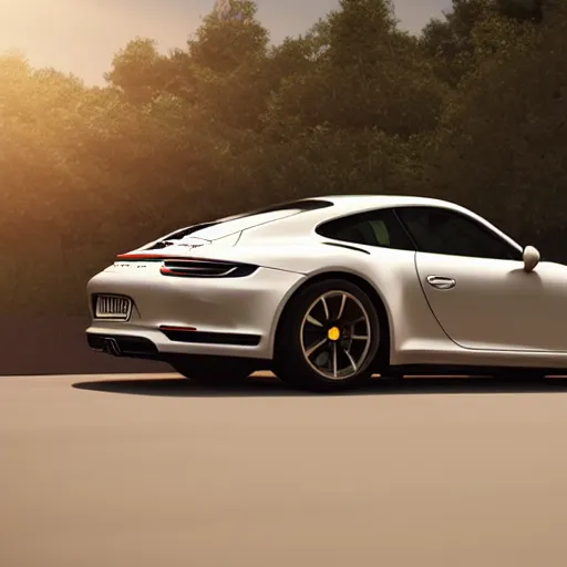 Prompt: Porsche 911 in the future engine, highly detailed, unreal engine rendered, beautiful, octane, 9k, hyper realism, ultra realistic, photorealistic