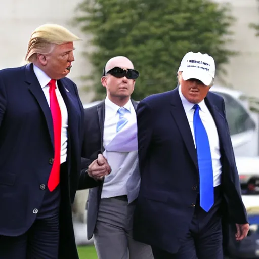 Image similar to donald trump being arrested