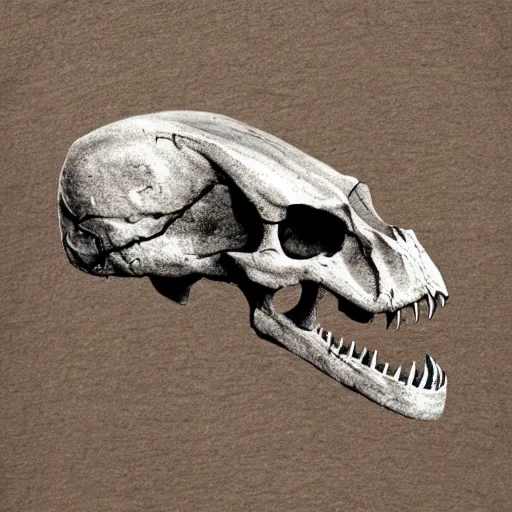 Prompt: t - rex skull