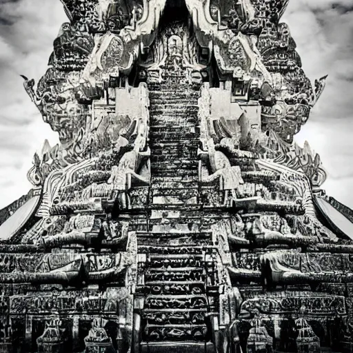 Image similar to psychedelic temple of the king