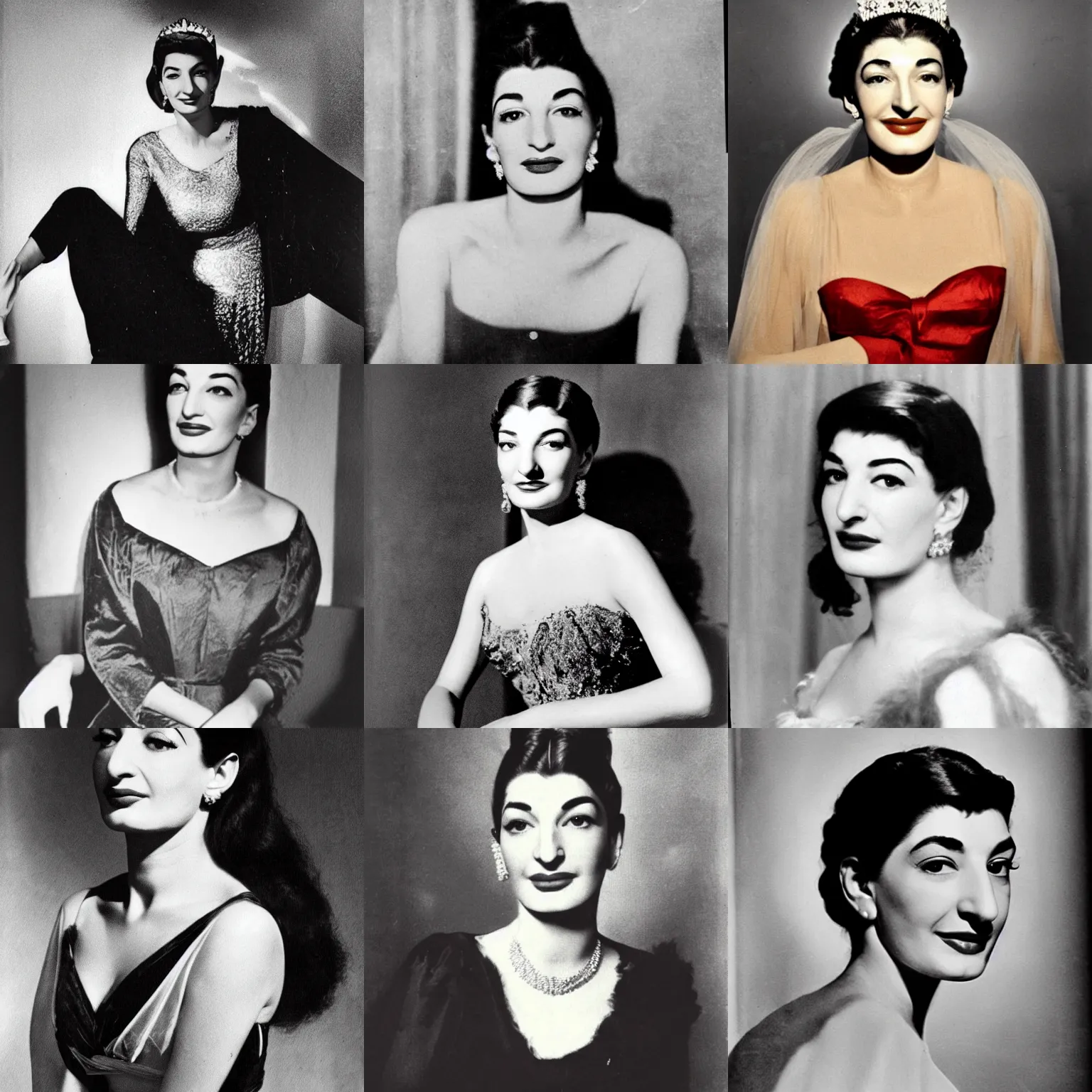 Prompt: portrait picture of young Maria Callas