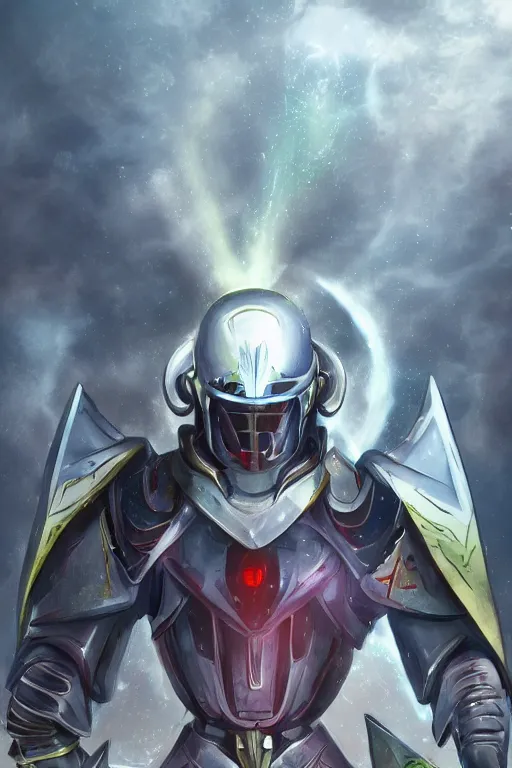 Image similar to helmet armor guardian destiny in witch queen illumination ray tracing hdr fanart arstation by sung choi robot ninja mask and eric pfeiffer and gabriel garza and casper konefal