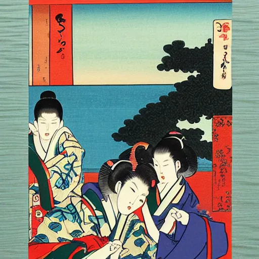 Image similar to ukiyoe painting