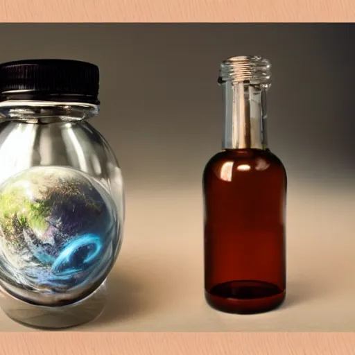 Image similar to a universe in a bottle