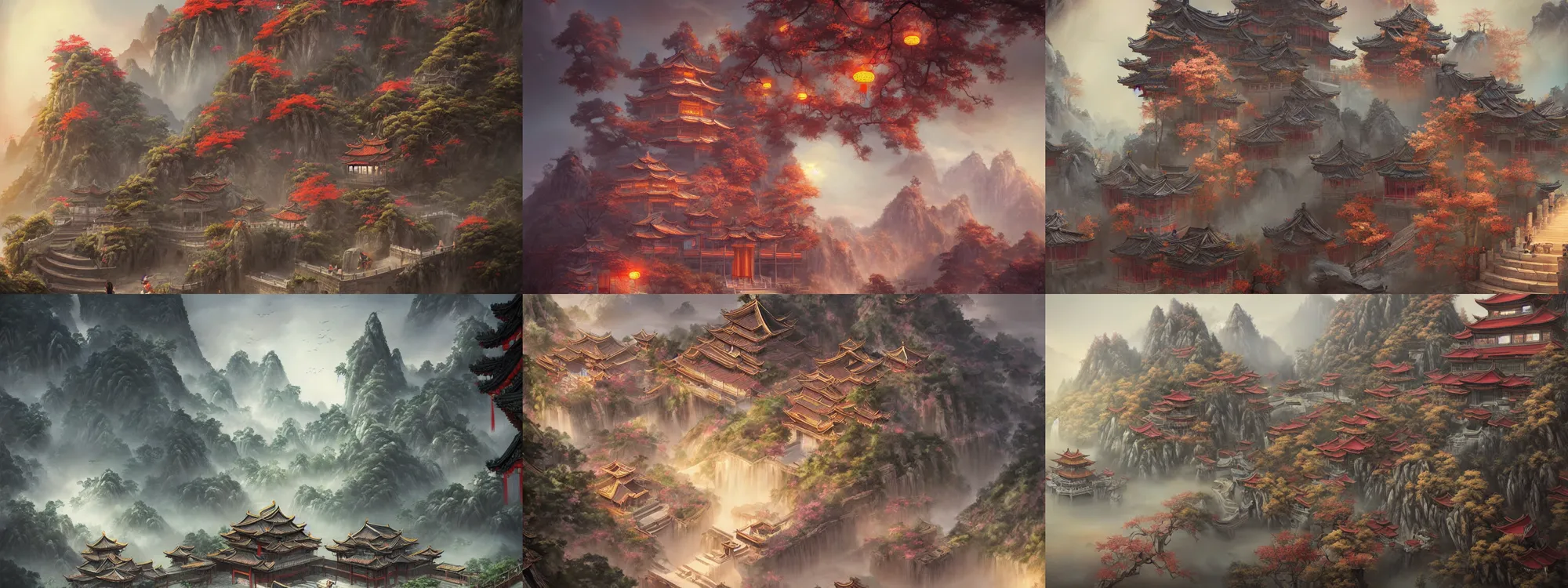 Image similar to beautiful painting of ancient china, unreal engine, ross tran, cinematic, intricate detail