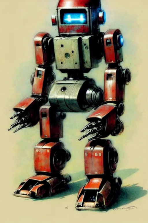 Image similar to ( ( ( ( ( 1 9 5 0 s robot knome mecha. muted colors. ) ) ) ) ) by jean - baptiste monge!!!!!!!!!!!!!!!!!!!!!!!!!!!!!!