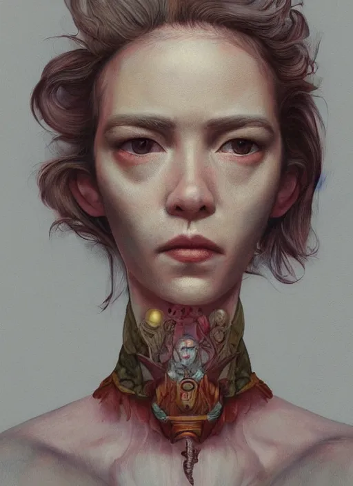 Image similar to portrait made of wood :: by Martine Johanna and Simon Stålenhag and Chie Yoshii and wlop and Guillermo del toro :: ornate, dynamic, particulate, rich colors, elegant, centered, artstation, smooth, sharp focus, octane render, 3d