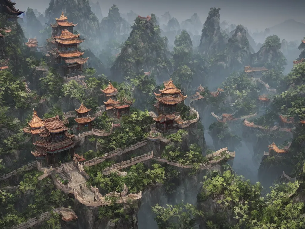 Image similar to china, hyperrealistic, 4 k, unreal engine, highly detailed, dramatic lighting, magical, beautiful