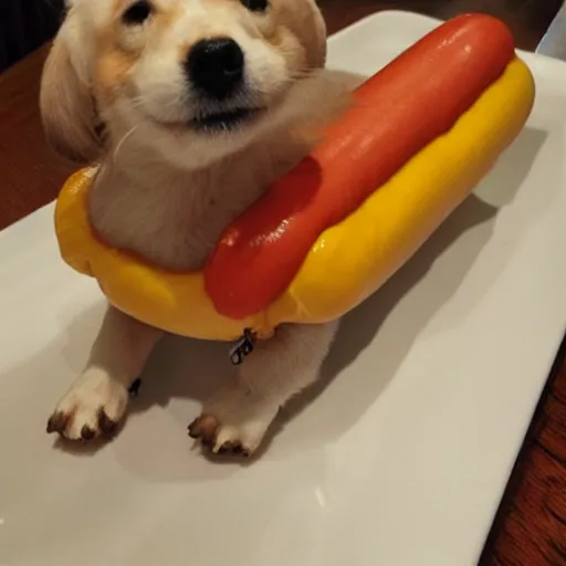 Image similar to the cutest hot dog