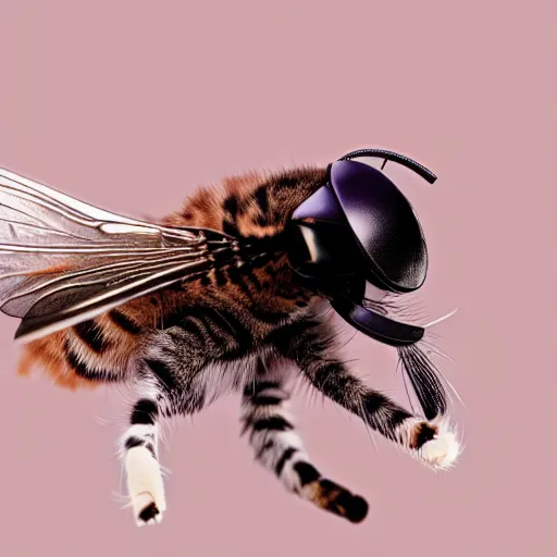Image similar to a feline housefly - cat - hybrid, animal photography