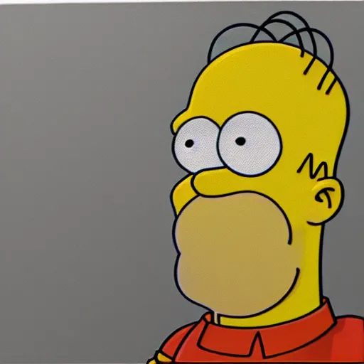 Prompt: portrait of Homer Simpson, photo realistic, high resolution