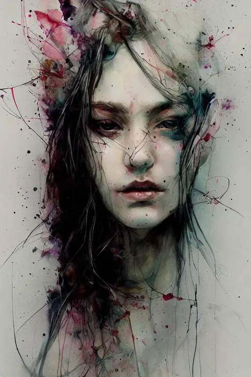 Prompt: a sorrowfull farewell by agnes cecile, beautiful, soft, smooth, solitude, dramatic, peaceful
