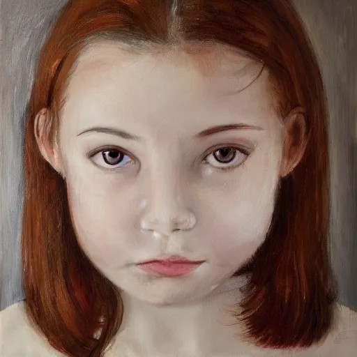 Image similar to a portrait of girl's face