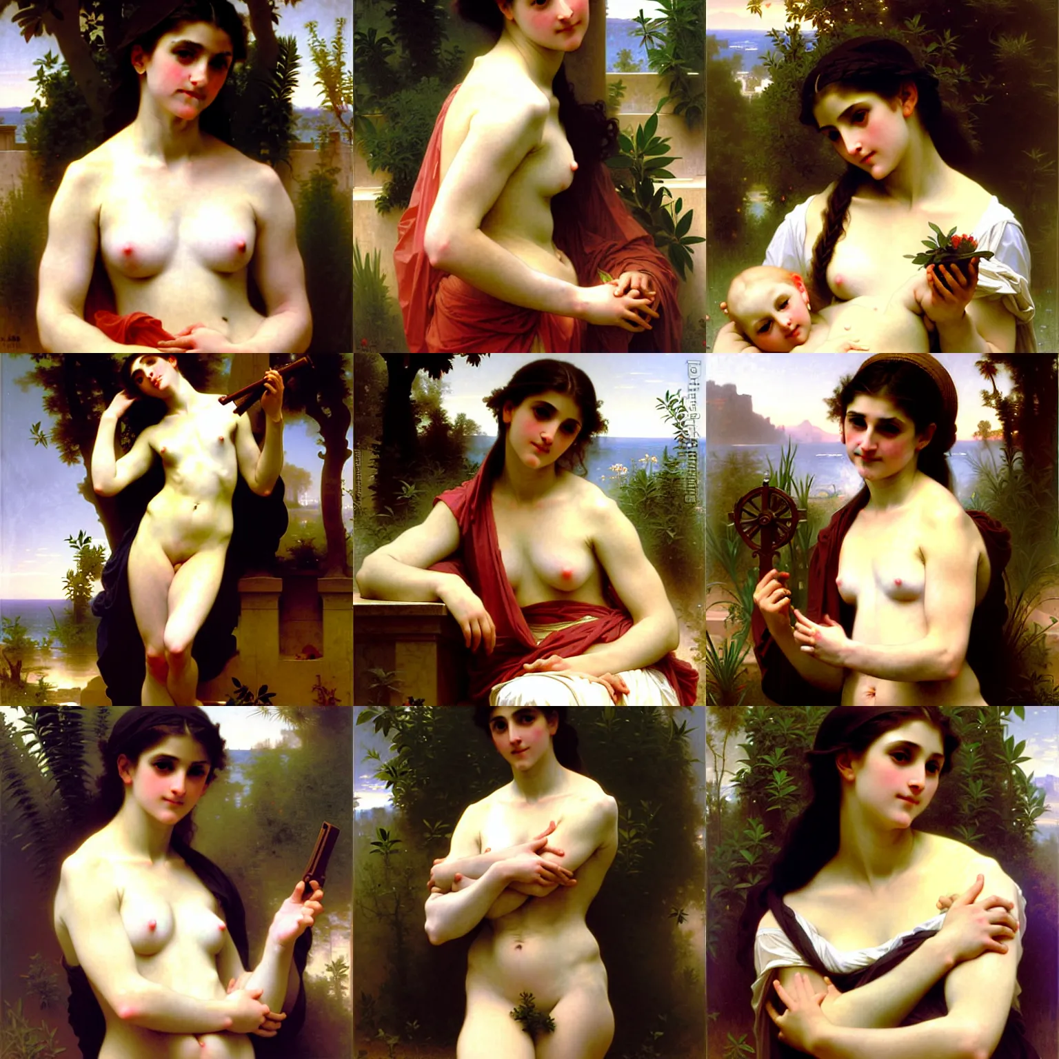 Prompt: art by william - adolphe bouguereau