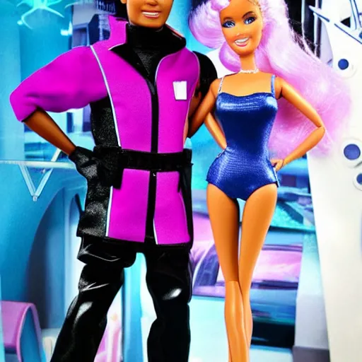 Image similar to barbie secret agent, futuristic, noir