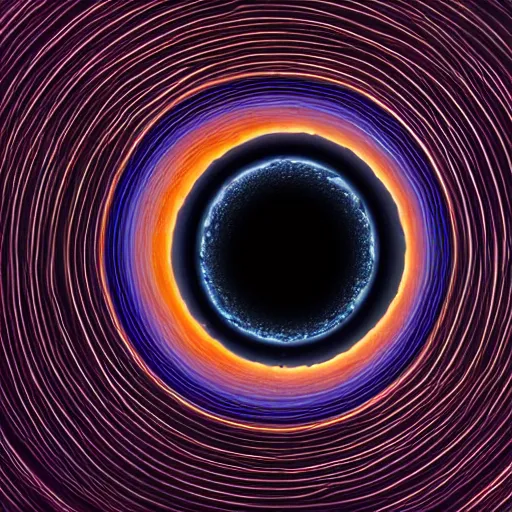 Prompt: photography of a black hole along spaghetti noodles on a dinner plate, spaghetti noodles disc, gravitational lens, 8 k resolution