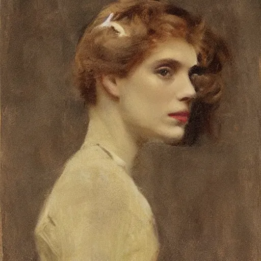 Image similar to invisible woman by alfred stevens