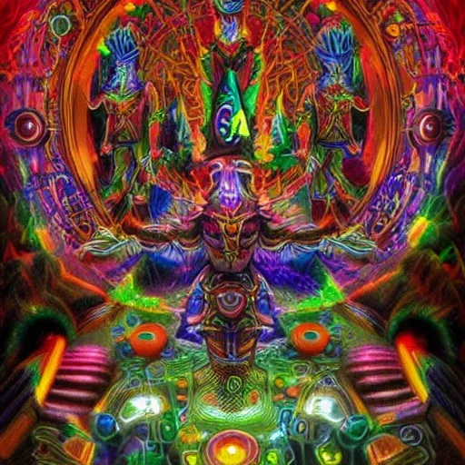 Image similar to dmt machine elves