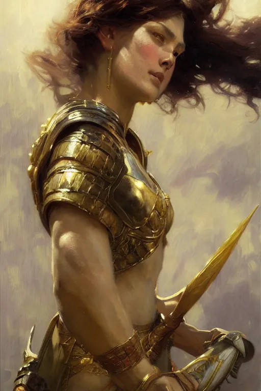 Prompt: shield maid, highly detailed painting by gaston bussiere, craig mullins, j. c. leyendecker 8 k