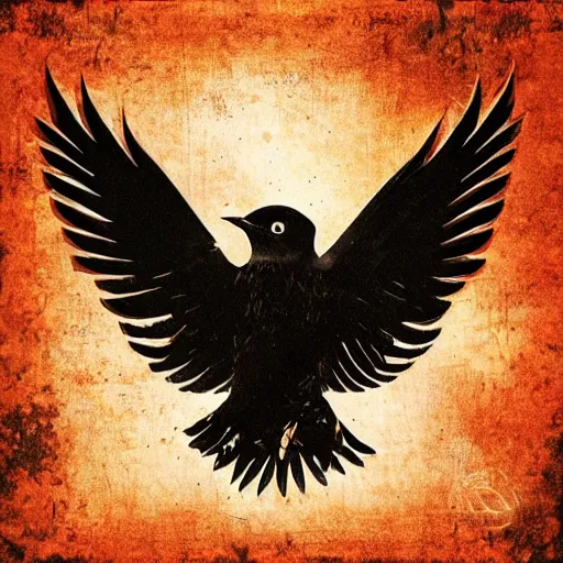 Prompt: Album cover of Blackbird, from the band Alter Bridge, alternative rock, product photo, LP, music,