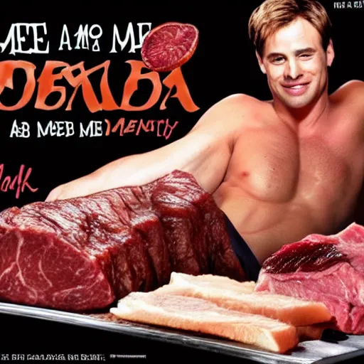 Prompt: meet joe black, meat, meaty