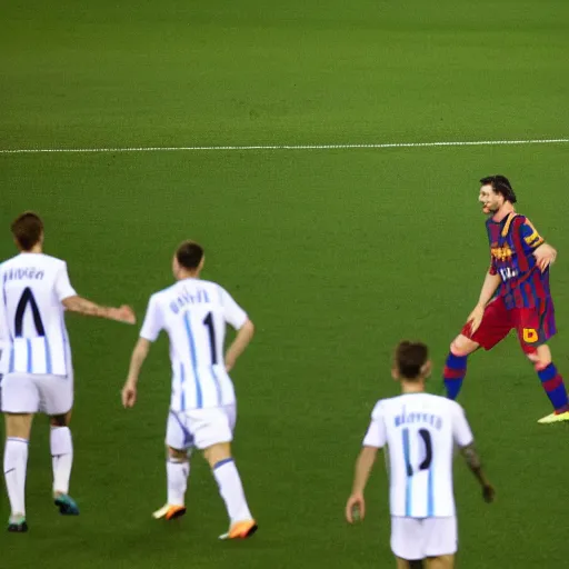 Image similar to jesus messi