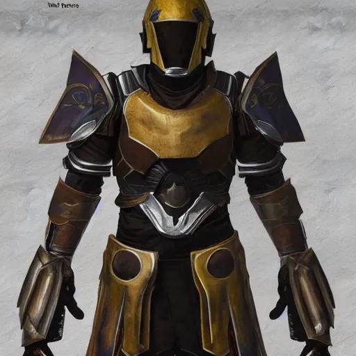 Image similar to Destiny Iron Banner armor, hyper realistic, concept art