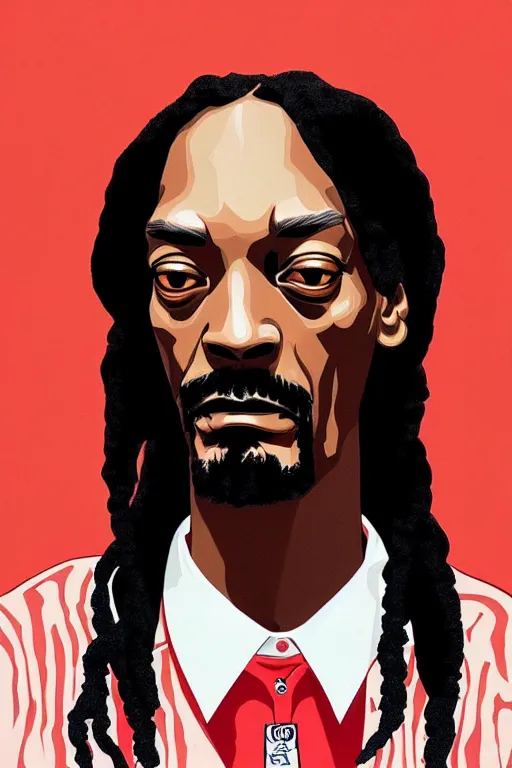 Image similar to portrait of snoop the dogg by james jean by ilya kuvshinov kintsugi