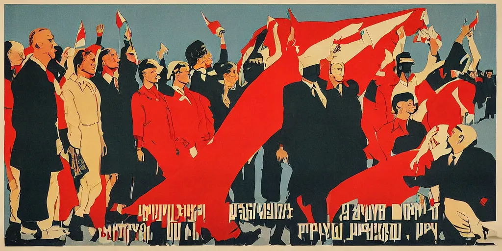 Image similar to diversity, equity, and inclusion program in style of Soviet propaganda, poster art, war, realistic, propaganda