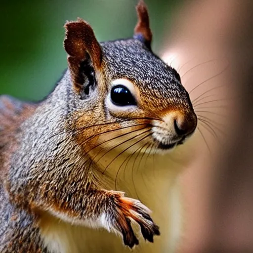 Prompt: ultra detailed photo of a squirrel with human arms