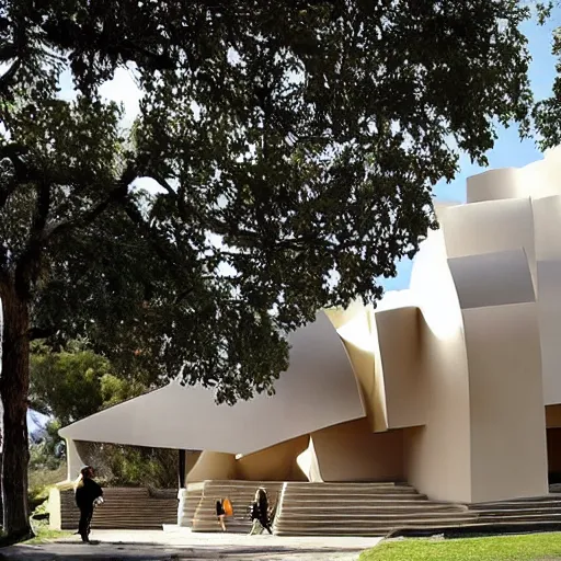 Prompt: Frank Gehry designs an ancient greek building