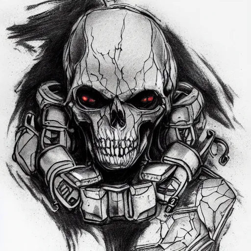 Prompt: Death stranding beast, tattoo ink sketch isolated on white background, highly detailed