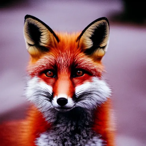 Prompt: 35mm photo of fox