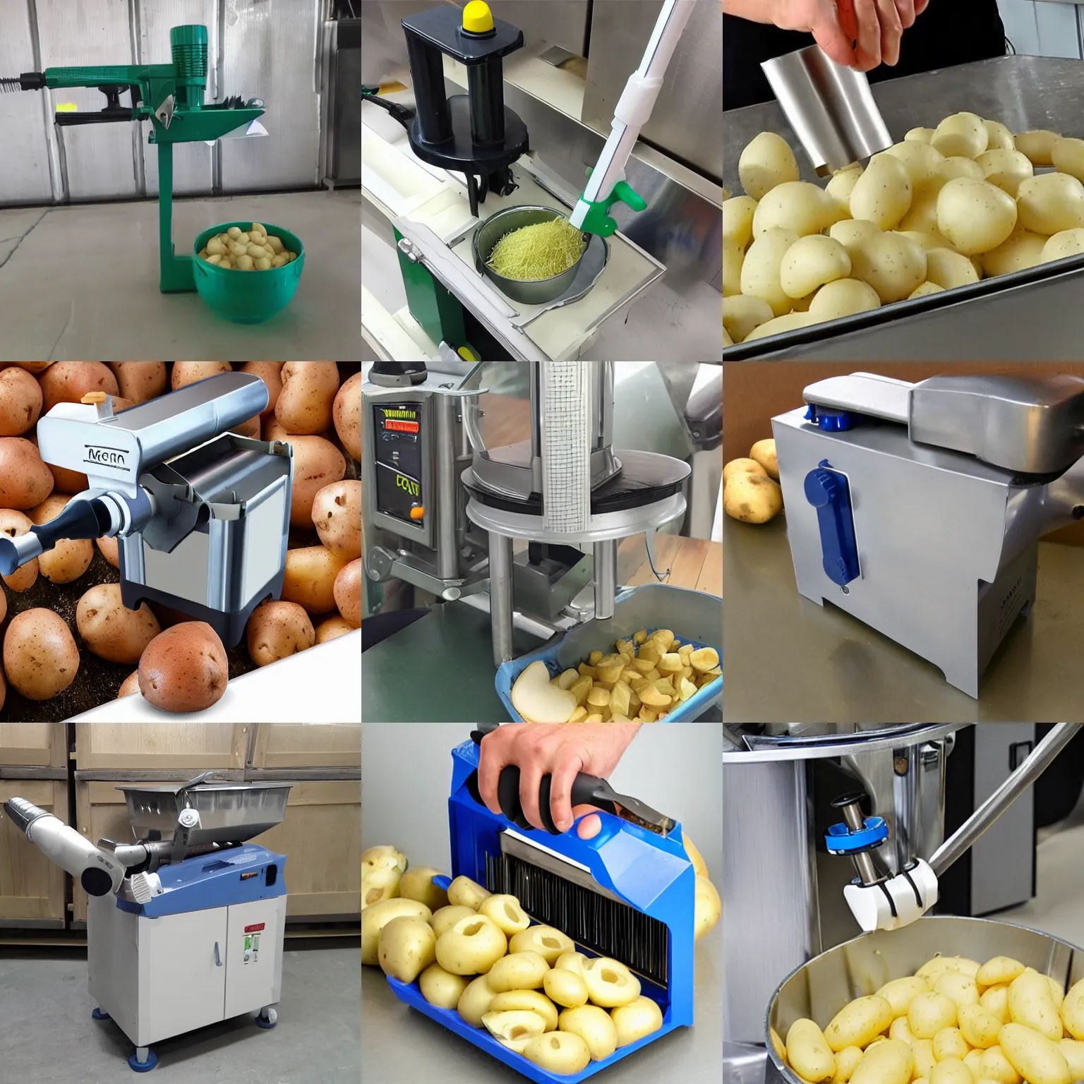 automatic potato peeler, Stable Diffusion