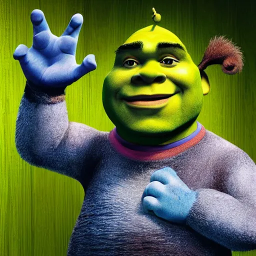 Image similar to mike myers as shrek