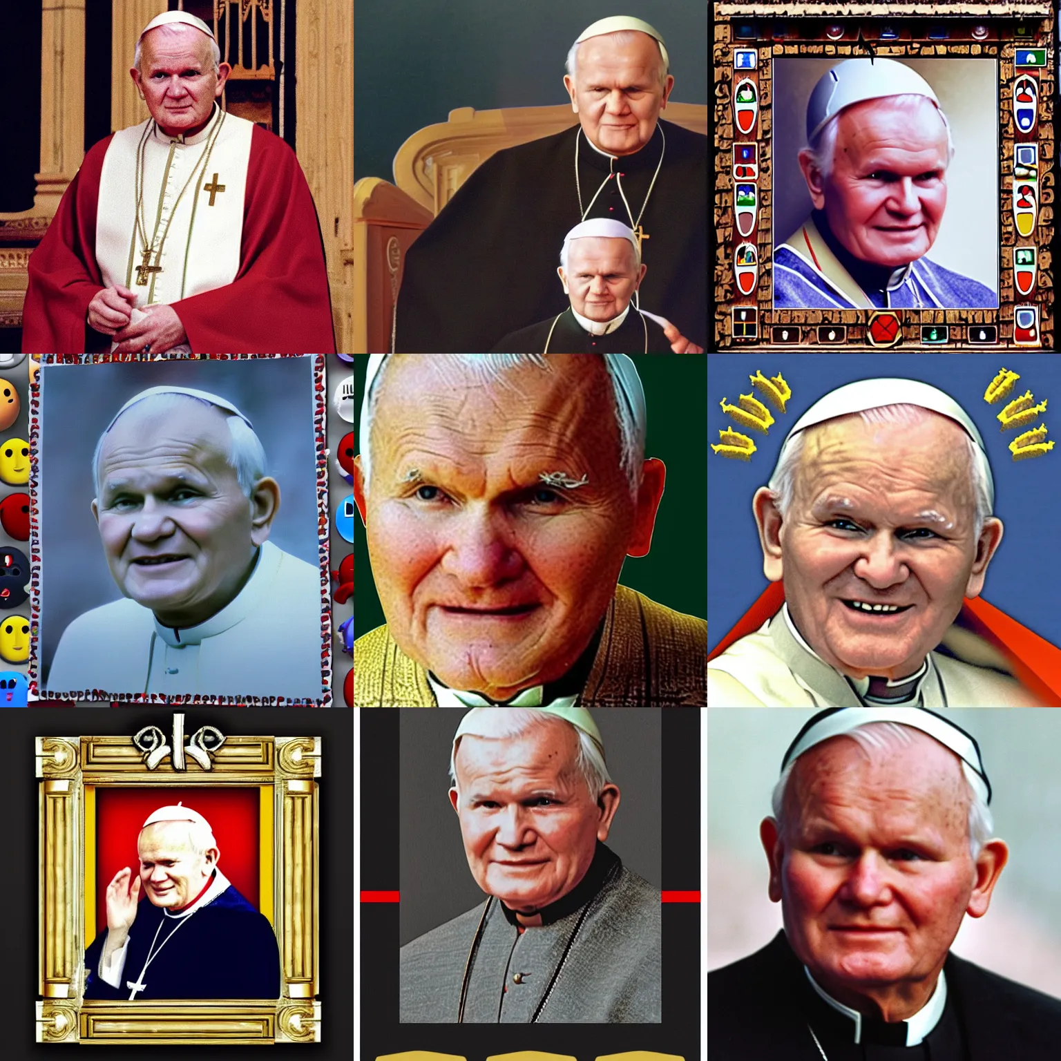 Prompt: John Paul II emoji