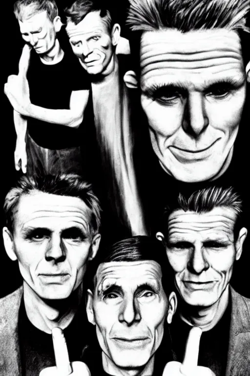 Image similar to a Blink-182, by Samuel Beckett