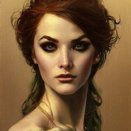 Image similar to a painting in the style of donato giancola, and in the style of charlie bowater, and in the style of charles dulac. smooth, sharp focus, semi - realism.