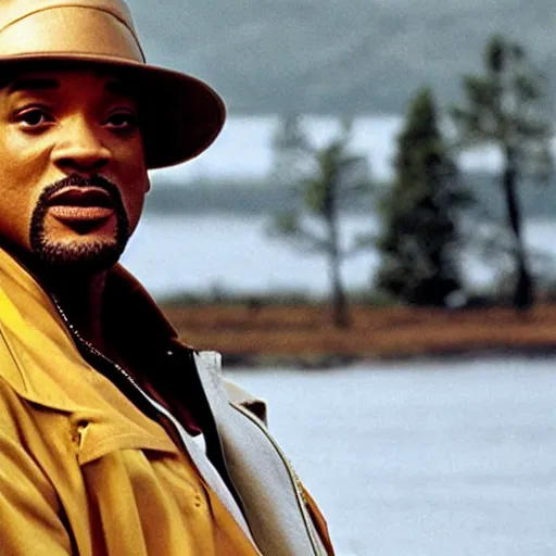 Prompt: will smith as tony soprano, film still