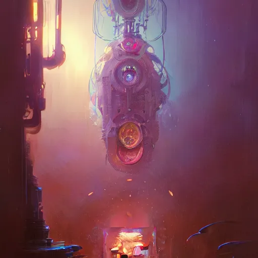 Image similar to a highly detailed digital image of an imagination machine, concept art, artstation, cgsociety, very detailed, intricate, detailed illustration, by greg rutkowski and alphonse mucha, Paul Lehr and Beeple, iridescent accents, ray tracing, product lighting, sharp, smooth, masterpiece