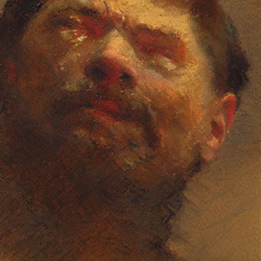 Prompt: a man with a textured crop with heavy fringe haircut, painting by Gaston Bussiere, Craig Mullins