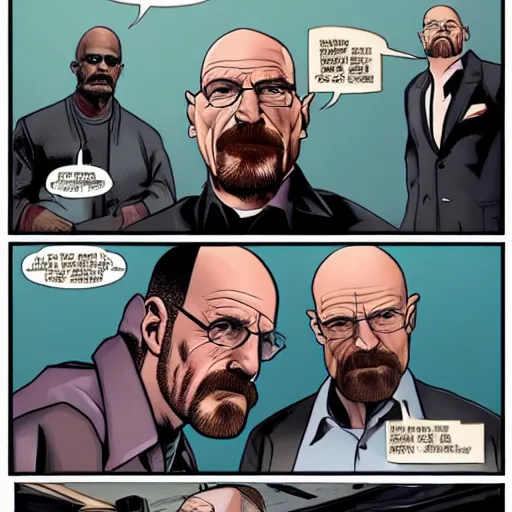 Prompt: Walter White vs Homelander from the boys