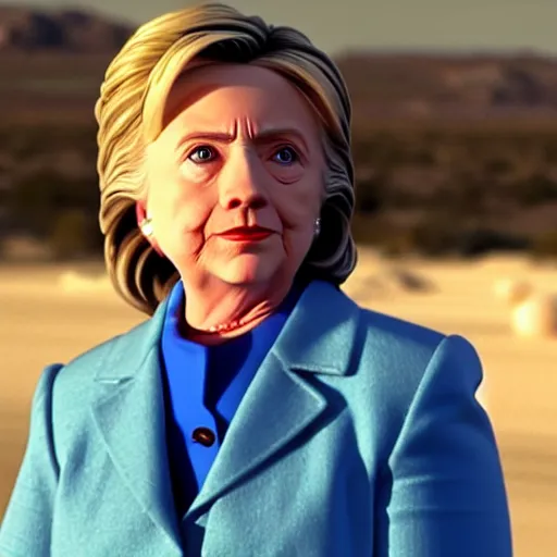 Prompt: cinematic shot of hillary clinton in breaking bad