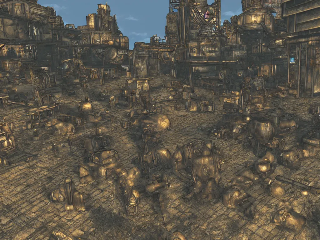 Image similar to fallout 2 hd remastered screenshot unreal engine 5