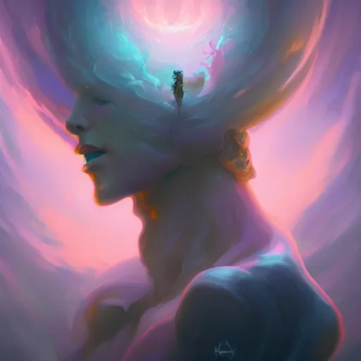 Prompt: a portrait of a beautiful emanation by pete mohrbacher and wlop, digital art, unreal engine, trending on artstation, deviantart, sharp focus, high detail, 8K, HD