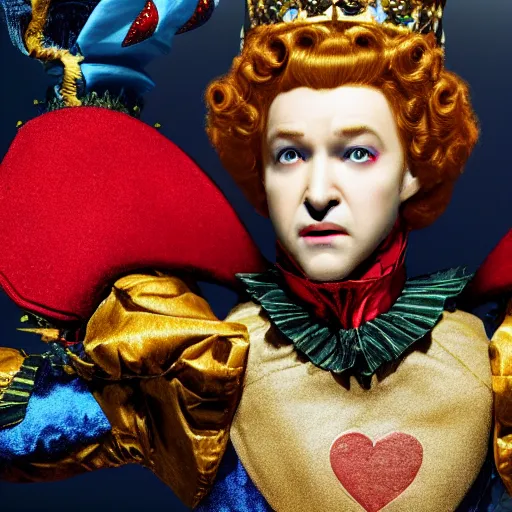 Justin timberlake as the The queen of hearts in Alice | Stable ...
